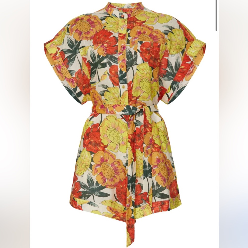 Scotch soda size small floral linen romper